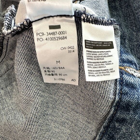 Levi's Women's Hybrid Trucker Jean Jacket Denim with Grey Hoodie Sleeves Size M - Picture 4 of 6